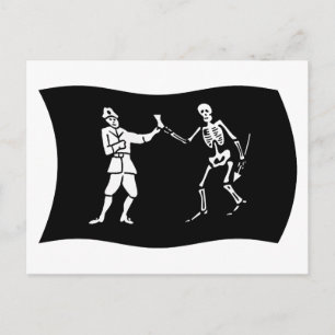 Tarjeta postal de la bandera de Bartholomew Robert