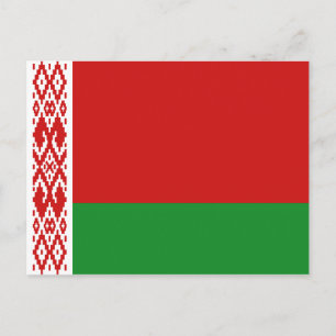 Tarjeta postal de la bandera de Belarús