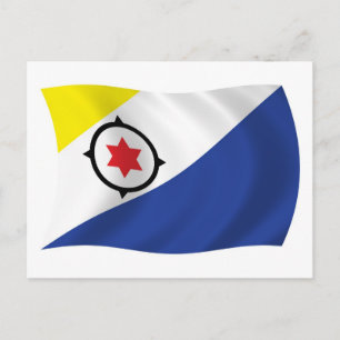 Tarjeta postal de la bandera de Bonaire