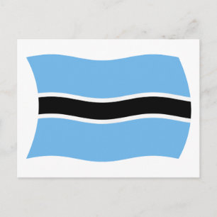 Tarjeta postal de la bandera de Botsuana