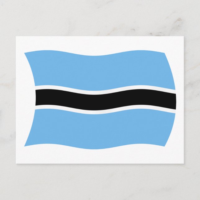 Tarjeta postal de la bandera de Botsuana (Anverso)
