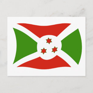 Tarjeta Postal de la Bandera de Burundi