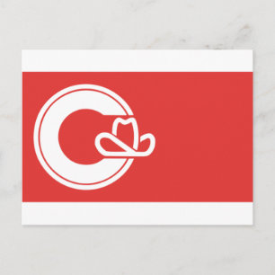 Tarjeta postal de la bandera de Calgary, Alberta