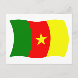 Tarjeta postal de la bandera de Camerún