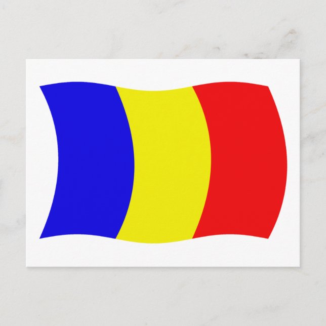 Tarjeta Postal de la Bandera de Chad (Anverso)