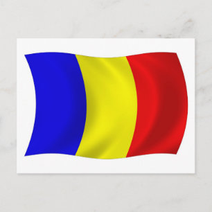 Tarjeta Postal de la Bandera de Chad