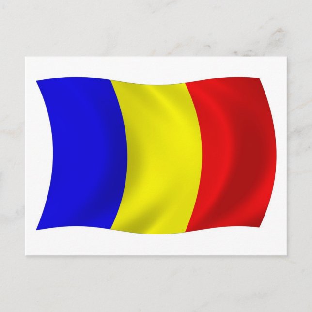 Tarjeta Postal de la Bandera de Chad (Anverso)