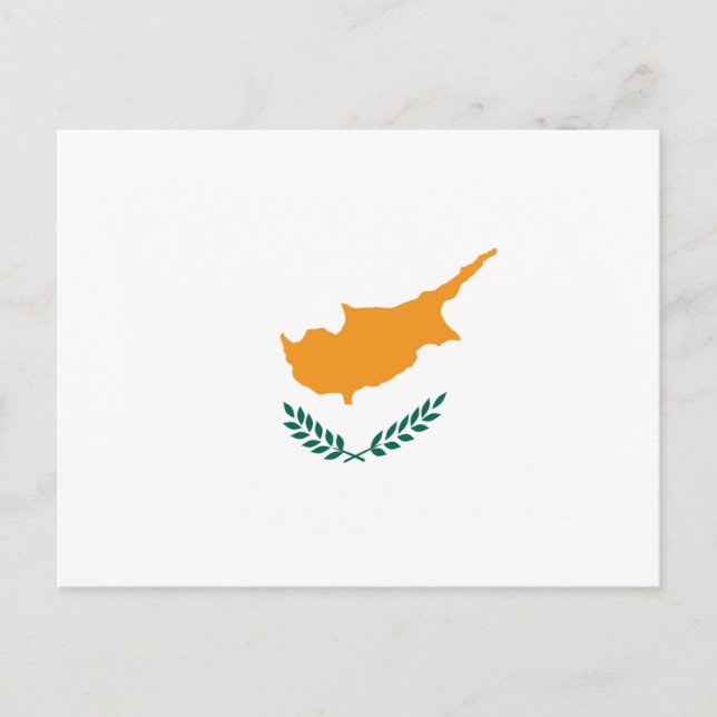 Tarjeta postal de la bandera de Chipre (Anverso)