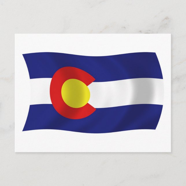 Tarjeta postal de la bandera de Colorado (Anverso)