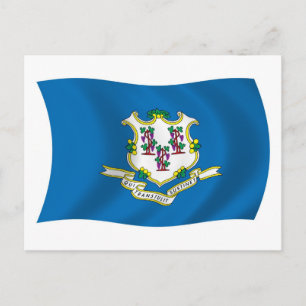 Tarjeta postal de la bandera de Connecticut