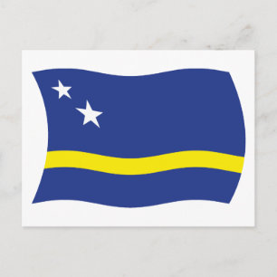 Tarjeta Postal de la Bandera de Curazao