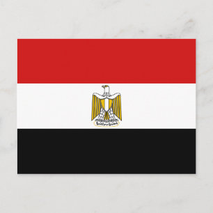 Tarjeta postal de la bandera de Egipto