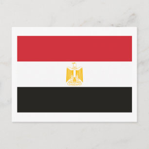 Tarjeta postal de la bandera de Egipto