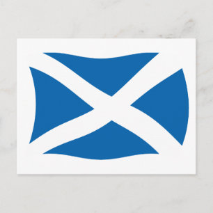 Tarjeta postal de la bandera de Escocia