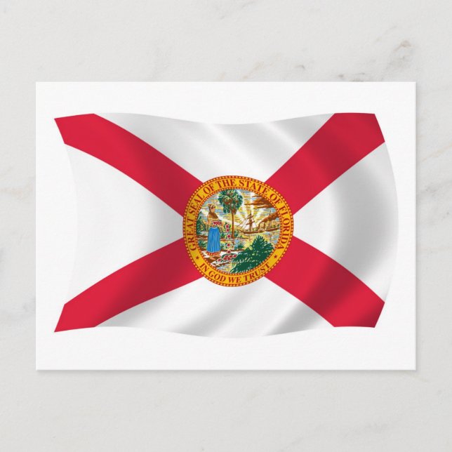 Tarjeta postal de la bandera de Florida (Anverso)