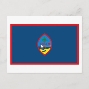 Tarjeta postal de la bandera de Guam