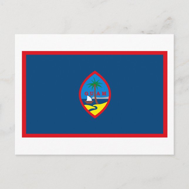 Tarjeta postal de la bandera de Guam (Anverso)