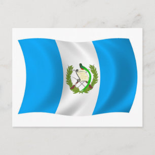 Tarjeta Postal de la Bandera de Guatemala
