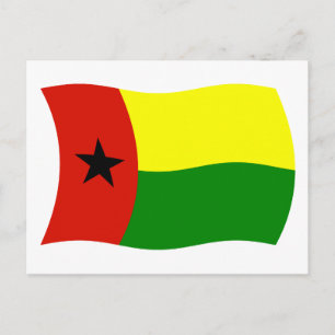 Tarjeta Postal de la Bandera de Guinea Bissau