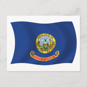 Tarjeta postal de la bandera de Idaho