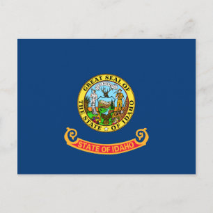 Tarjeta postal de la bandera de Idaho