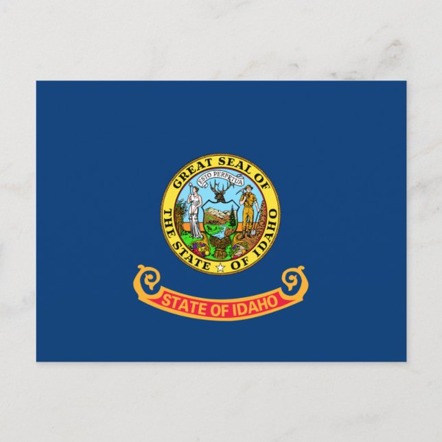 Tarjeta postal de la bandera de Idaho (Anverso)