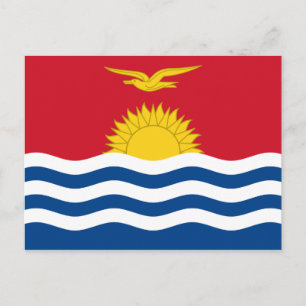 Tarjeta postal de la bandera de Kiribati
