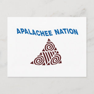 Tarjeta postal de la bandera de la Nación Apalache