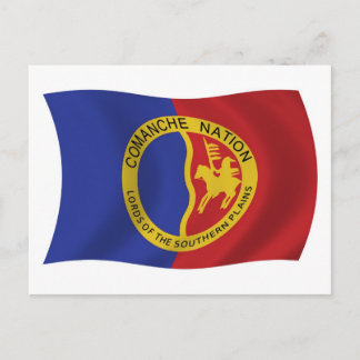 Tarjeta postal de la bandera de la Nación Comanche