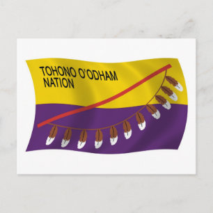 Tarjeta postal de la bandera de la Nación Tohono O