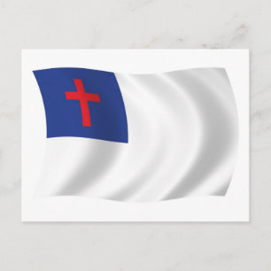 Tarjeta Postal de la Bandera de la Religión Cristi
