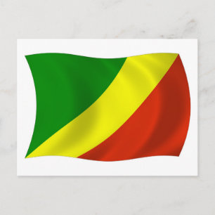 Tarjeta postal de la bandera de la República del C