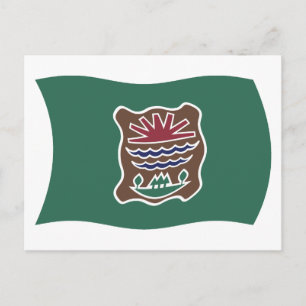 Tarjeta postal de la bandera de la tribu Abenaki