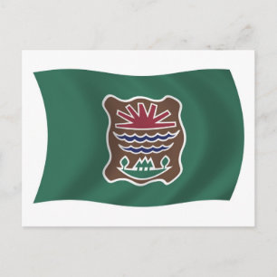 Tarjeta postal de la bandera de la tribu Abenaki