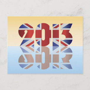 Tarjeta postal de la bandera de la unión británica