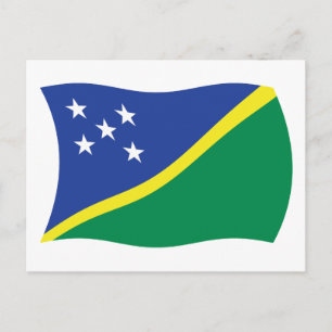 Tarjeta Postal de la Bandera de las Islas Salomón