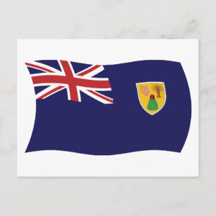 Tarjeta Postal de la Bandera de las Islas Turcas y