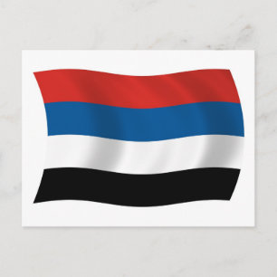 Tarjeta postal de la bandera de los pueblos indíge