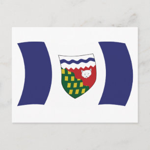Tarjeta postal de la bandera de los Territorios de