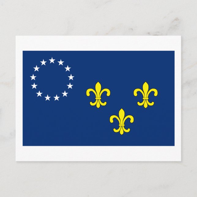 Tarjeta postal de la bandera de Louisville (Anverso)