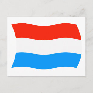 Tarjeta postal de la bandera de Luxemburgo