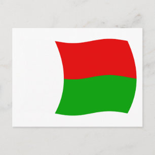 Tarjeta postal de la bandera de Madagascar