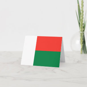 Tarjeta postal de la bandera de Madagascar
