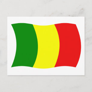 Tarjeta Postal de la Bandera de Malí
