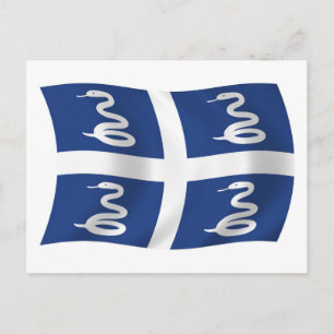 Tarjeta postal de la bandera de Martinica