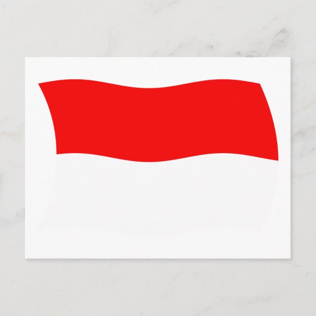 Tarjeta postal de la bandera de Mónaco (Anverso)