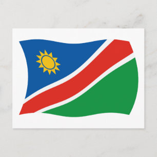 Tarjeta postal de la bandera de Namibia