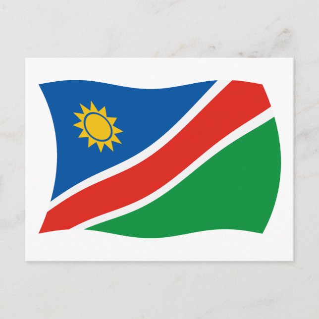 Tarjeta postal de la bandera de Namibia (Anverso)