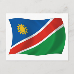 Tarjeta postal de la bandera de Namibia