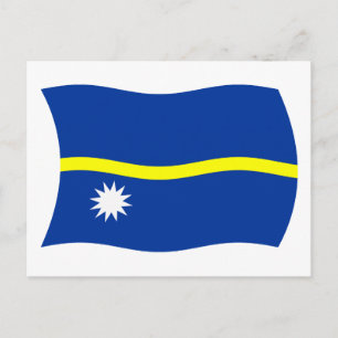 Tarjeta postal de la bandera de Nauru